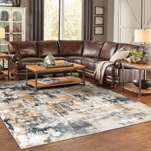 Abstract rug for Avon IN home