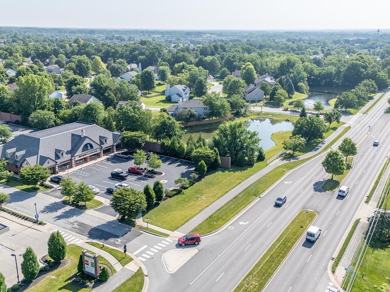 McCool's Flooring showroom in Carmel IN from above