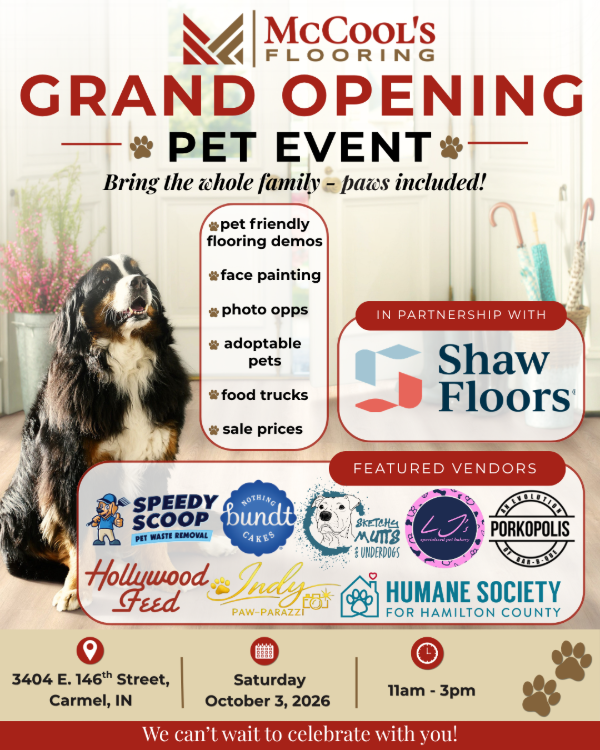 McCool's Flooring Grand Opening Pet Event - October 3rd 2026