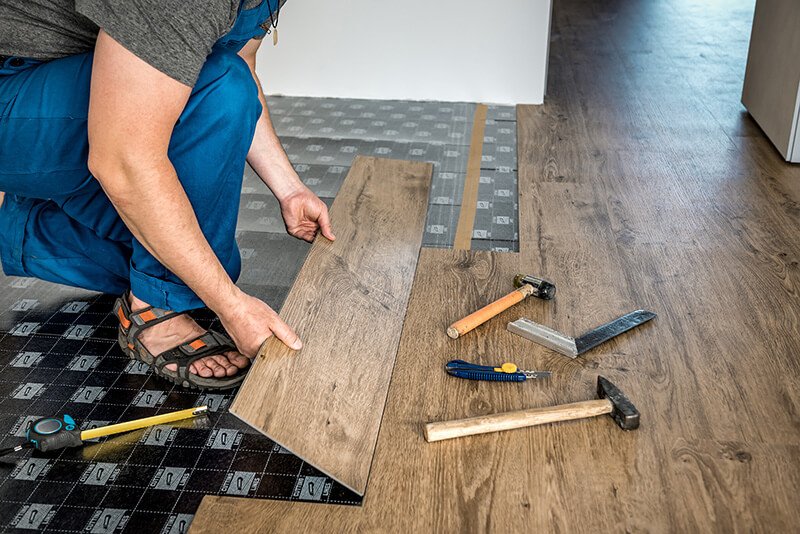 Installing LVP flooring