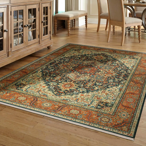 Karastan area rug in a Carmel IN home