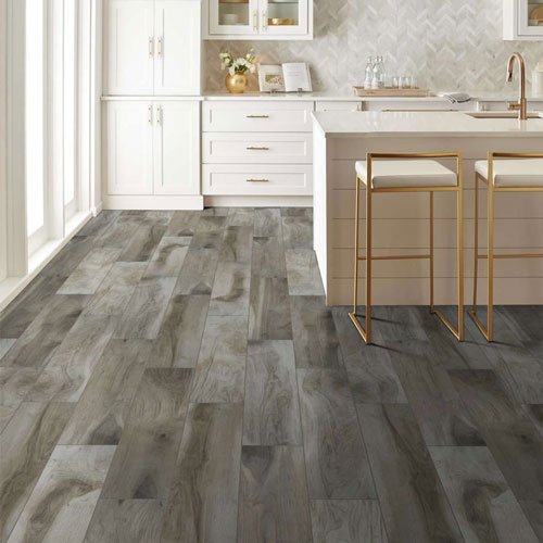 Stylish kitchen with durable LVT flooring