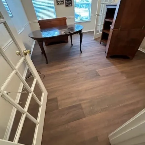 Wide Luxury Vinyl plank floors by McCools Flooring