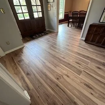 Classic hardwood flooring installation