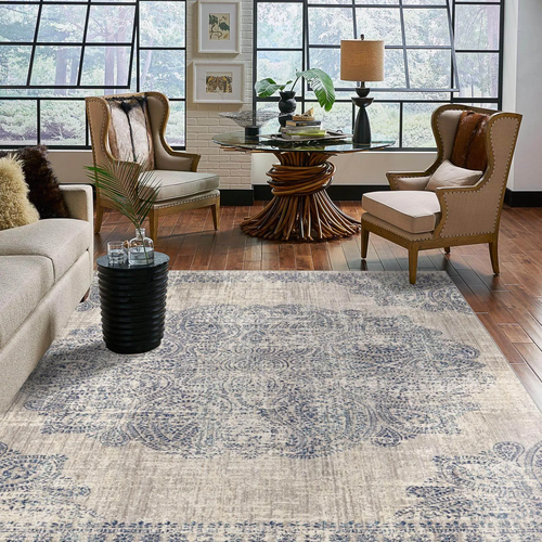 Vintage distressed rug from McCools Flooring