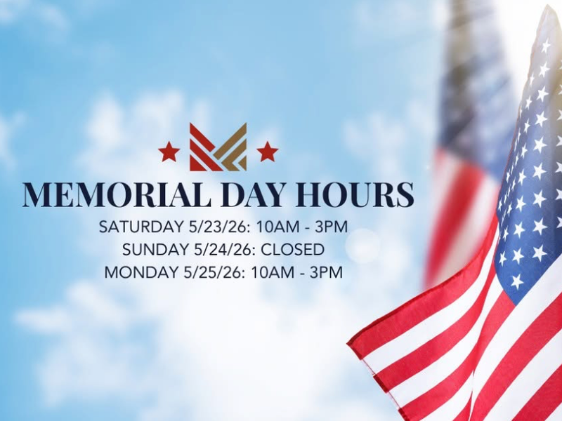 Memorial Day Hours at McCools Flooring