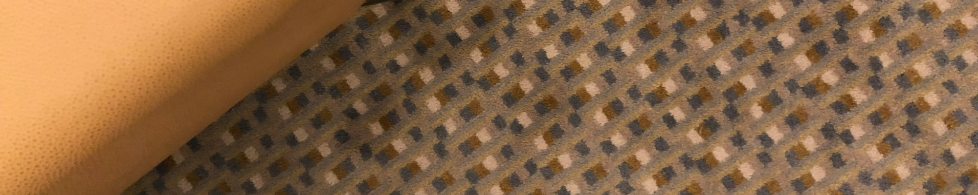 Patterned commercial carpet floor