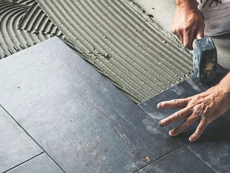 Tile flooring installation in Indiana