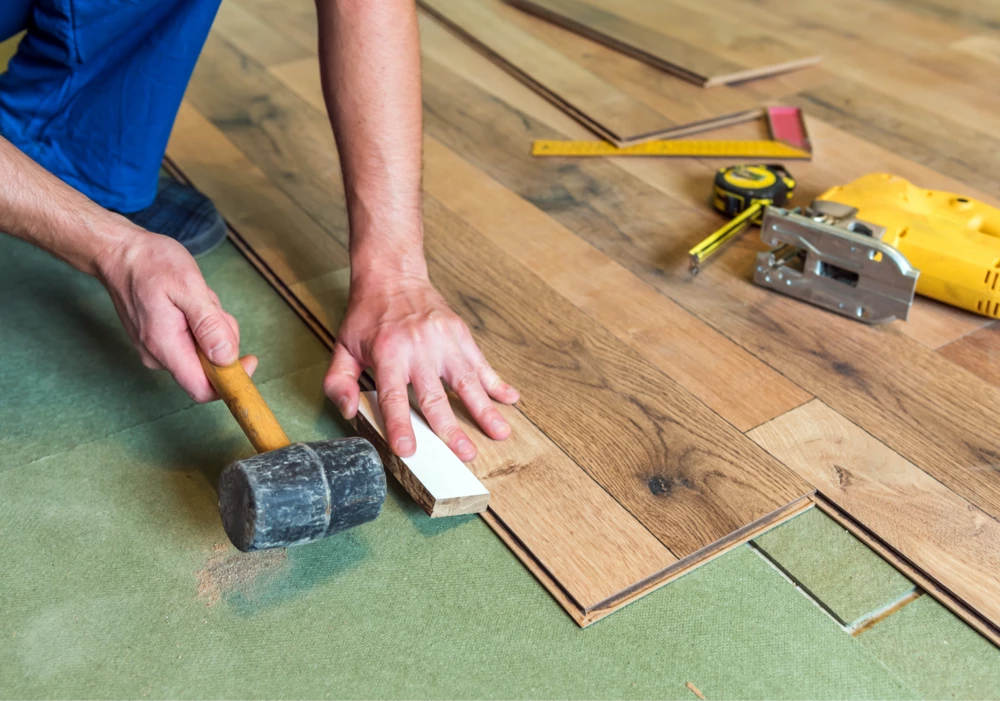 Installing engineered hardwood floors