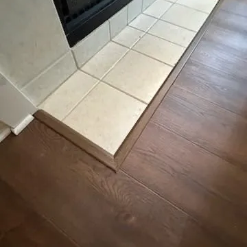 Tile and Harwood flooring transition