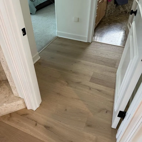Luxury Vinyl flooring in a modern home